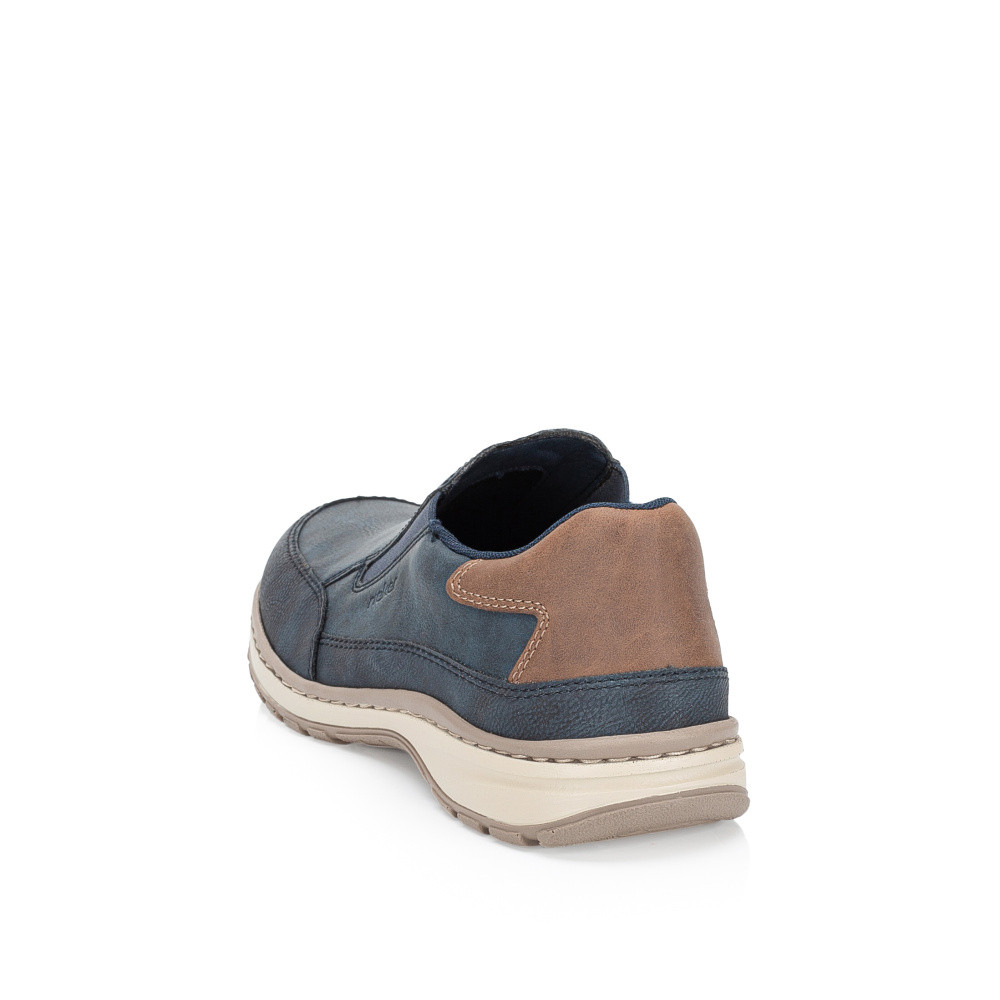 detail Pánské mokasíny RIEKER 03365-14 modrá S5