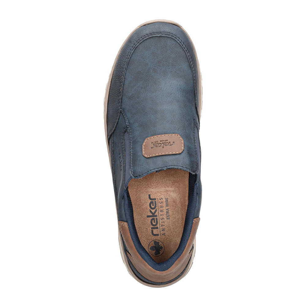 detail Pánské mokasíny RIEKER 03365-14 modrá S5