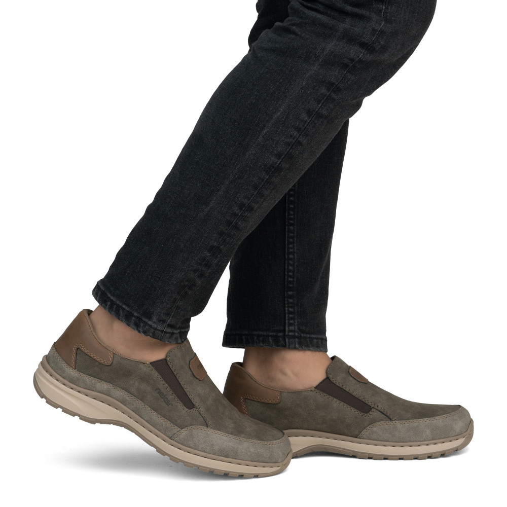 detail Pánske mokasíny RIEKER 03365-25 hnedá S5