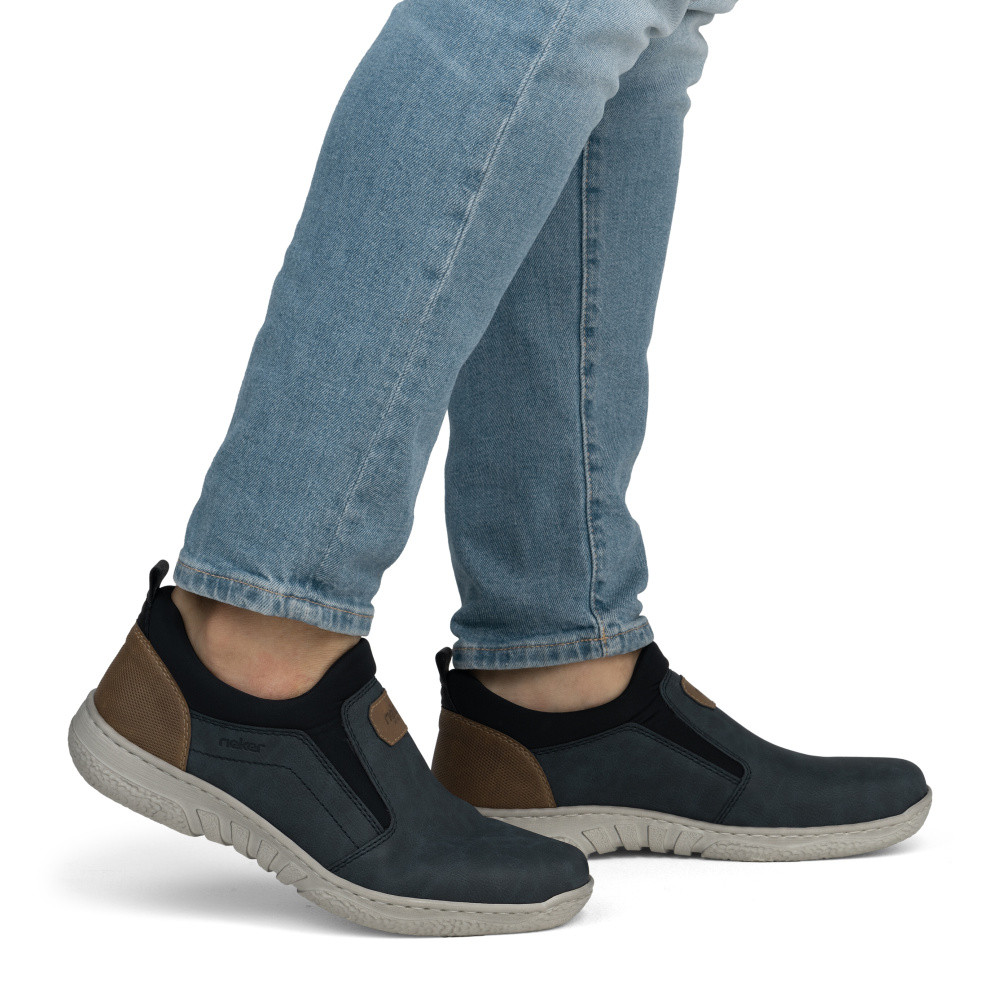 detail Pánske mokasíny RIEKER 03555-14 modrá S5