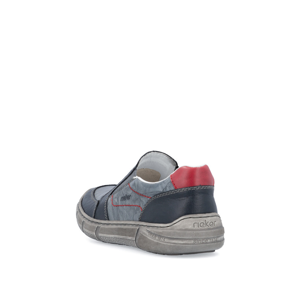 detail Pánské mokasíny RIEKER 04052-12 modrá S5