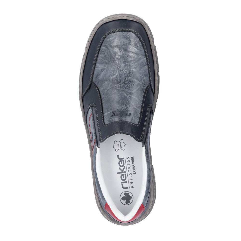 detail Pánské mokasíny RIEKER 04052-12 modrá S5