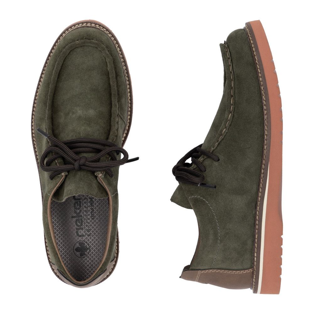 detail Pánske poltopánky RIEKER 04502-54 zelená S5