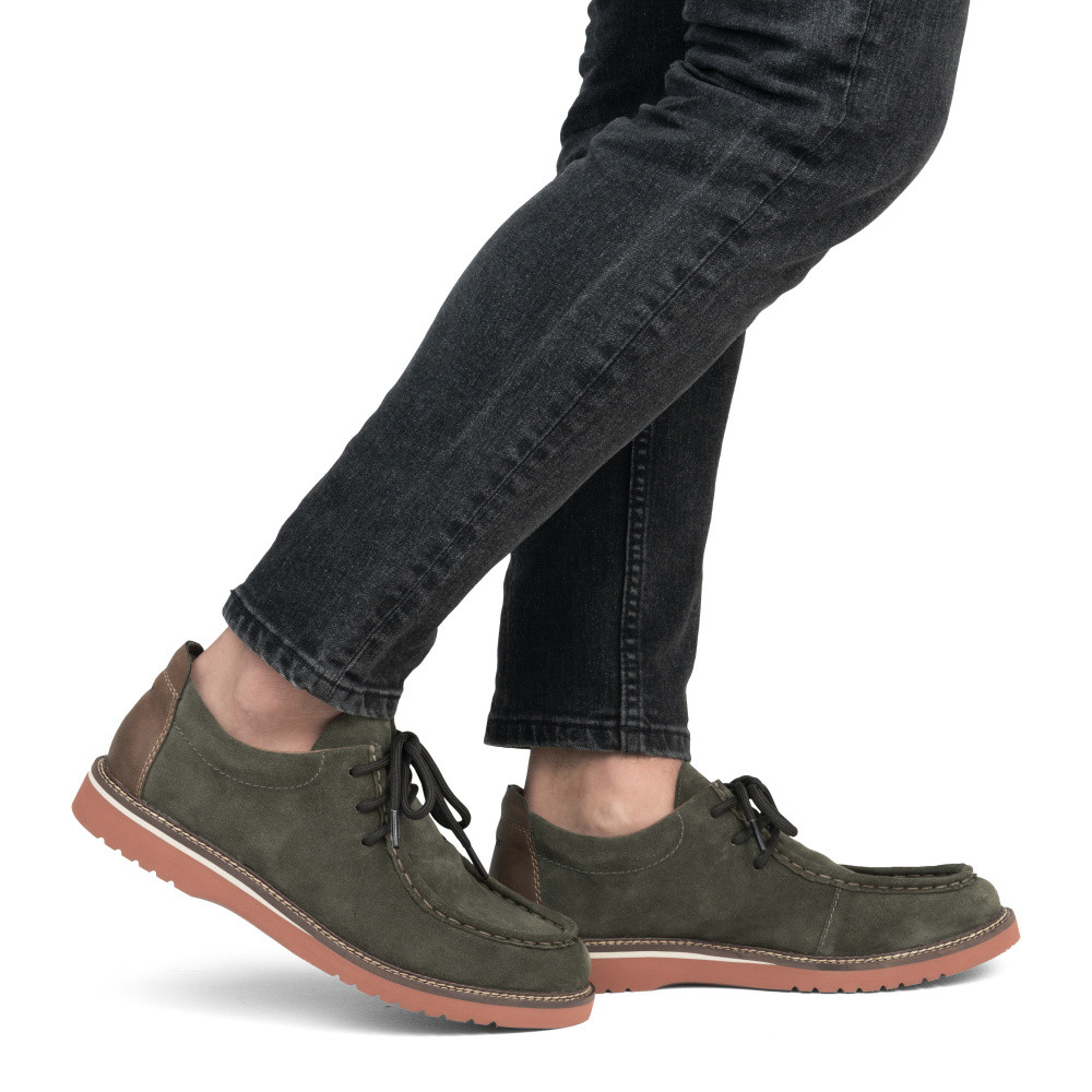 detail Pánske poltopánky RIEKER 04502-54 zelená S5