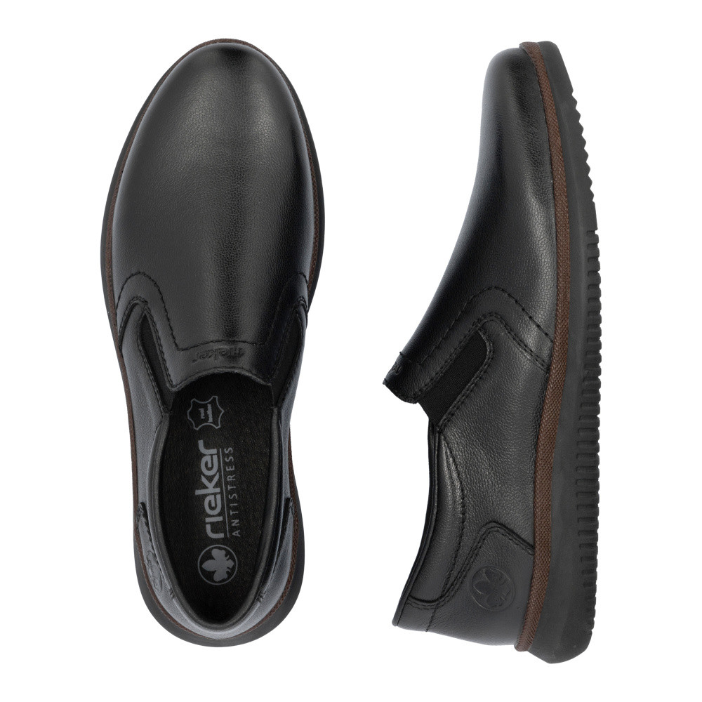 detail Pánské mokasíny RIEKER 10450-00 černá S5