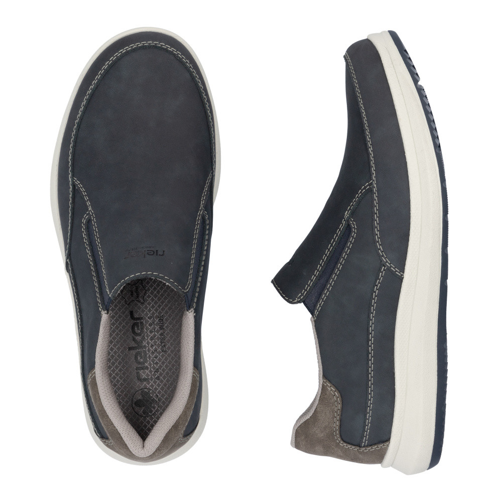 detail Pánské mokasíny RIEKER 16951-14 modrá S5