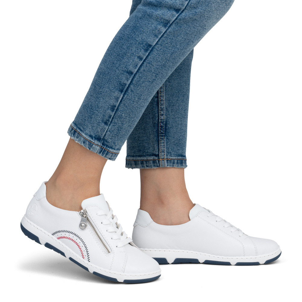 detail Dámské tenisky RIEKER 42424-80 bílá S5