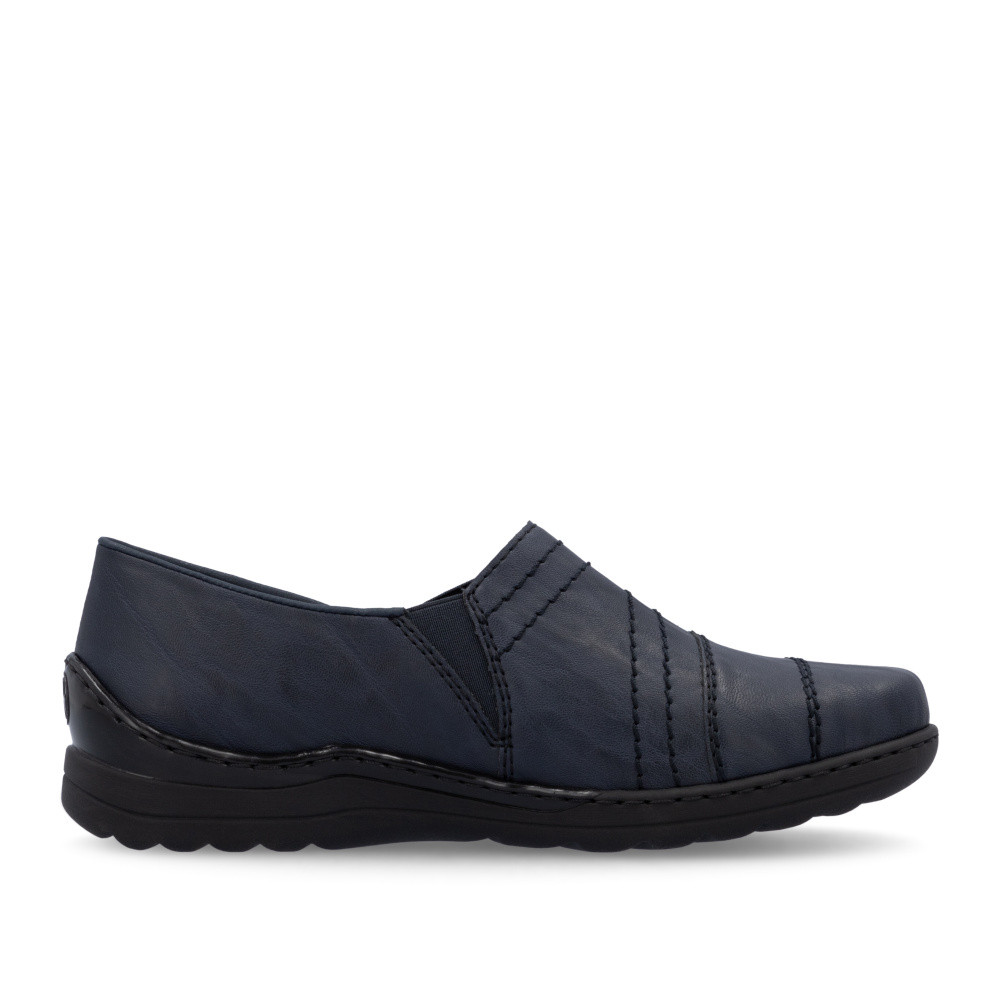 detail Dámské mokasíny RIEKER 48961-14 modrá S5