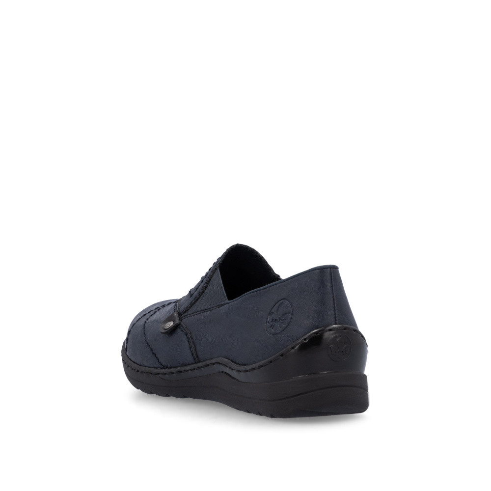 detail Dámské mokasíny RIEKER 48961-14 modrá S5