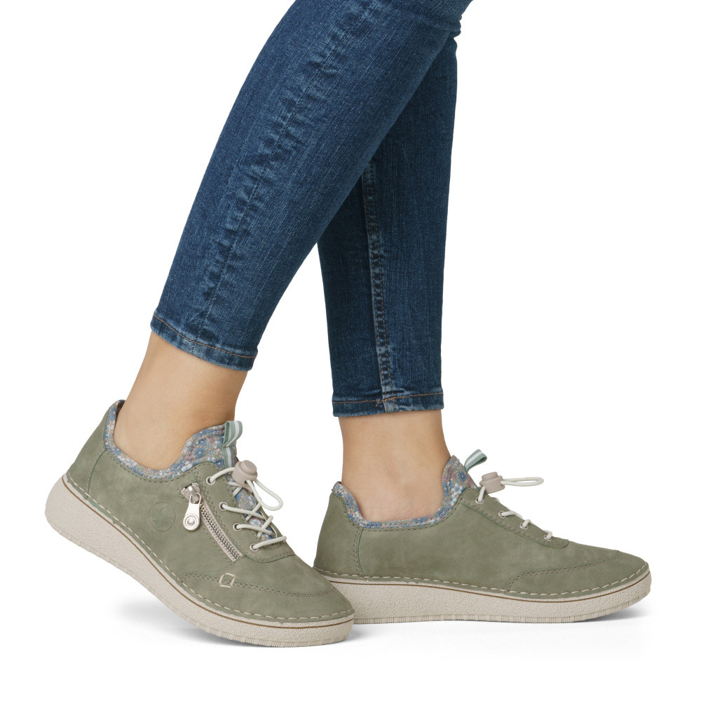 detail Dámské tenisky RIEKER 50962-52 zelená S6