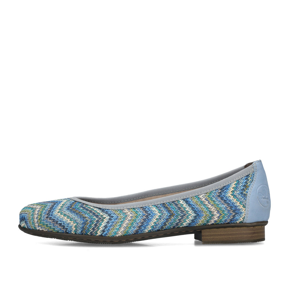 detail Dámské baleríny RIEKER 51983-91 modrá S5