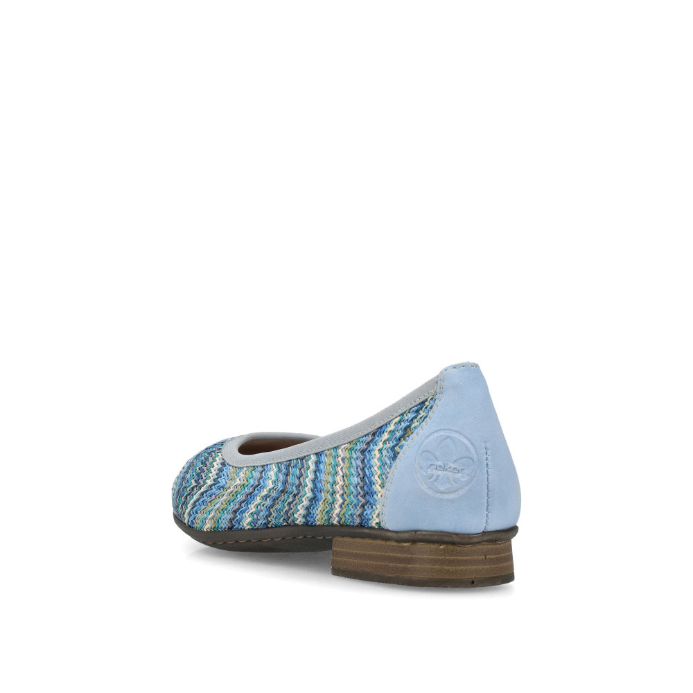detail Dámské baleríny RIEKER 51983-91 modrá S5