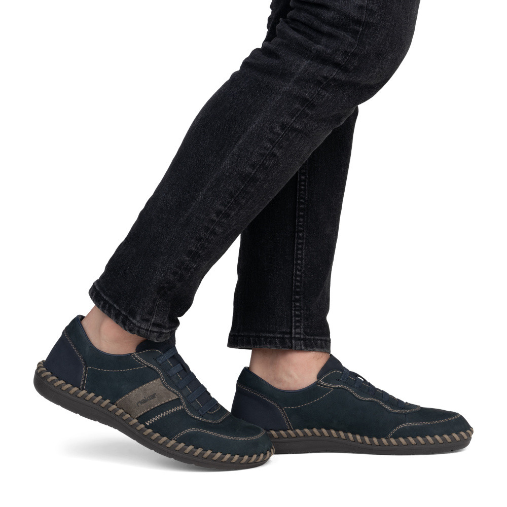 detail Pánské polobotky RIEKER B2468-14 modrá S5