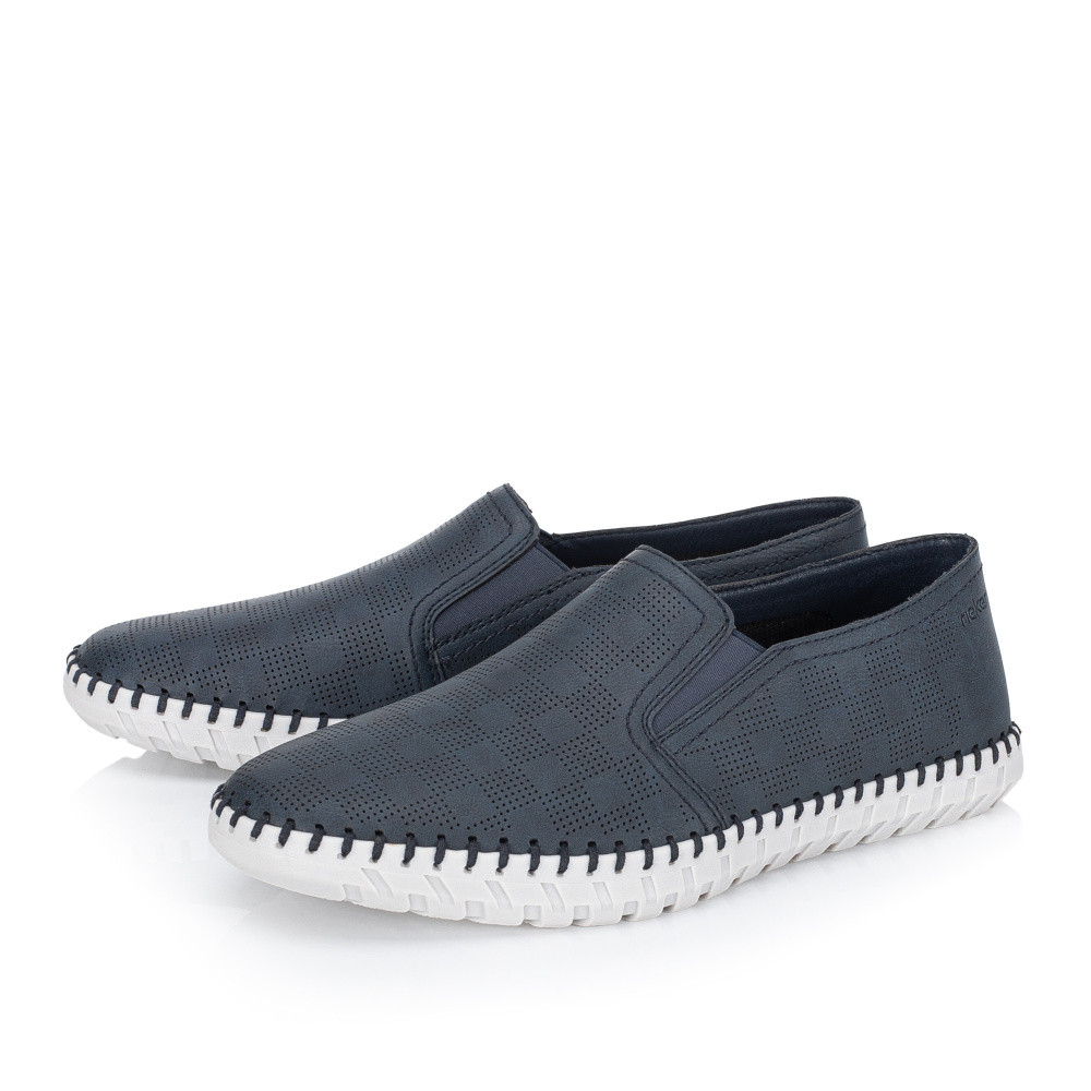 detail Pánské mokasíny RIEKER B2965-14 modrá S5