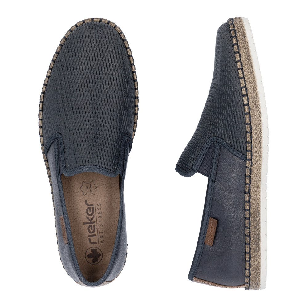 detail Pánske mokasíny RIEKER B5281-14 modrá S5