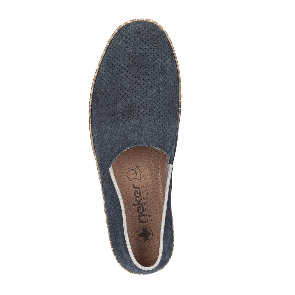detail Pánské mokasíny RIEKER B5285-14 modrá S5