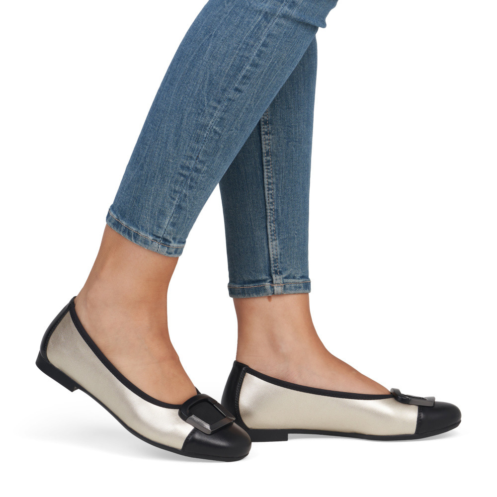 detail Dámské baleríny REMONTE D0K12-90 zlatá S6