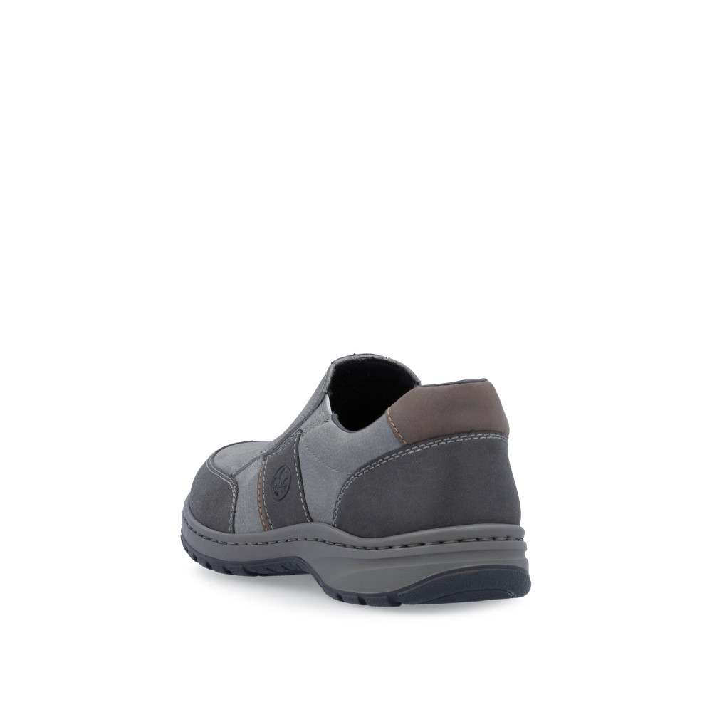 detail Pánske mokasíny RIEKER 03356-40 sivá S5