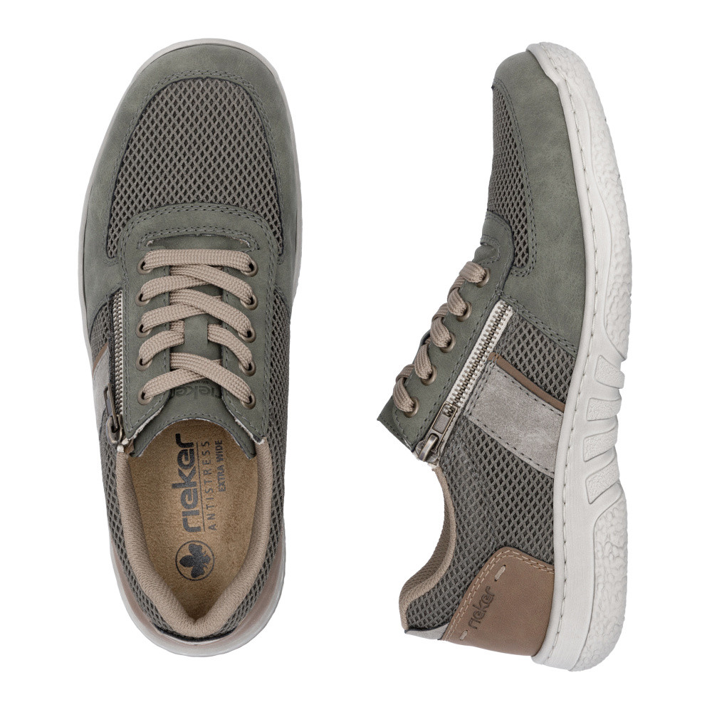 detail Pánské polobotky RIEKER 03500-54 zelená S5