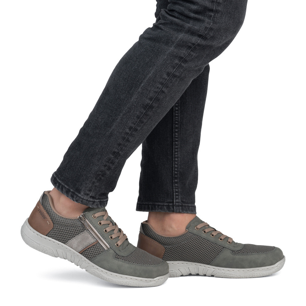 detail Pánské polobotky RIEKER 03500-54 zelená S5