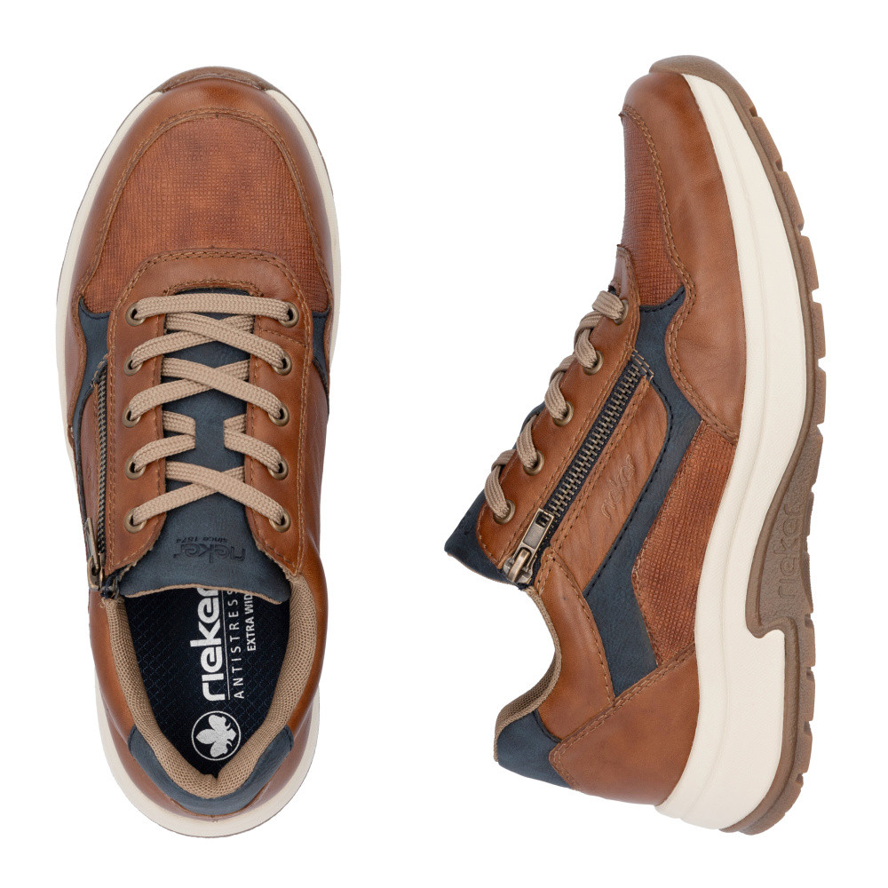 detail Pánské polobotky RIEKER 11001-22 hnědá S5