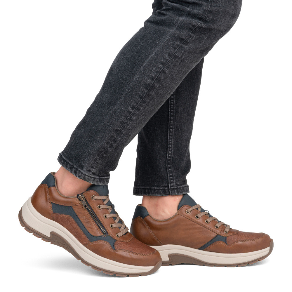 detail Pánské polobotky RIEKER 11001-22 hnědá S5