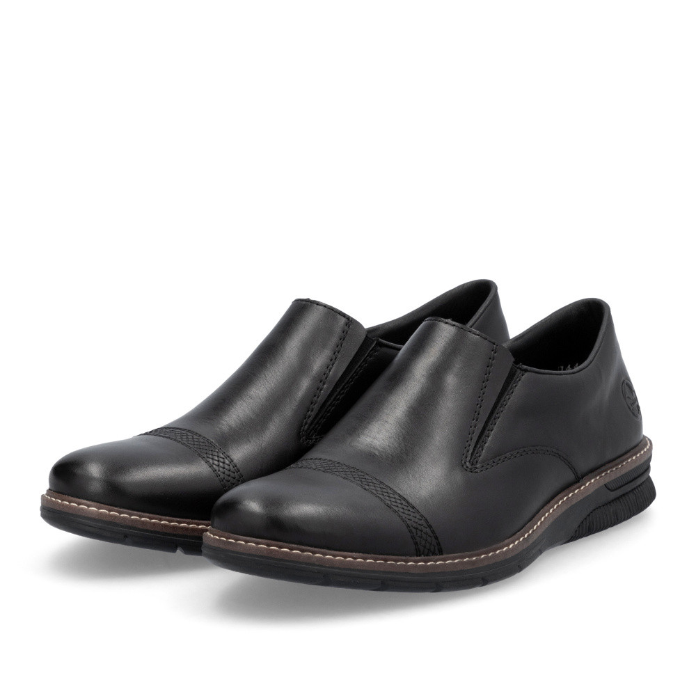 detail Pánské mokasíny RIEKER 14464-00 černá S5