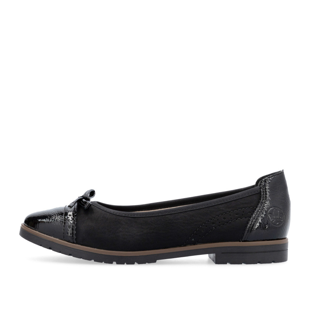 detail Dámské baleríny RIEKER 45358-00 černá W5