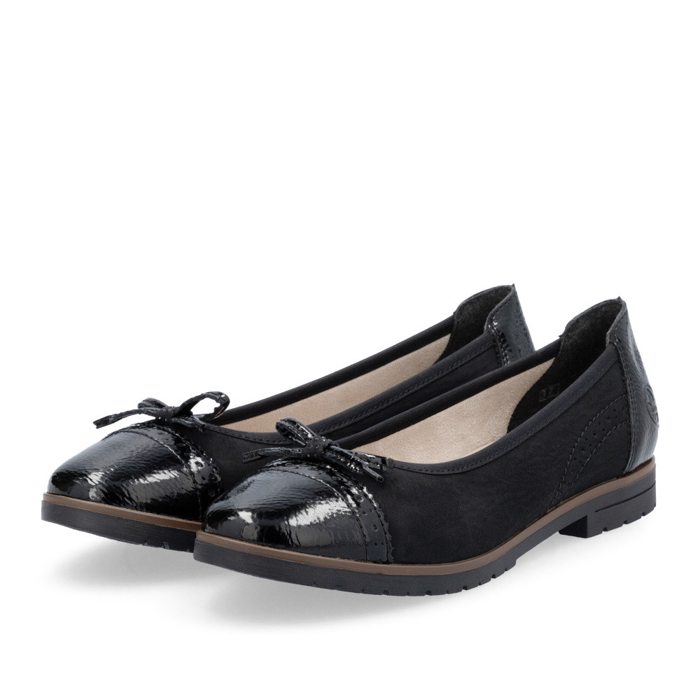 detail Dámské baleríny RIEKER 45358-00 černá W5