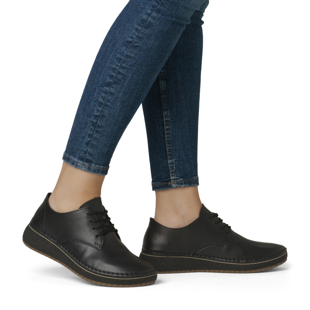 detail Dámské polobotky RIEKER 50904-00 černá S5