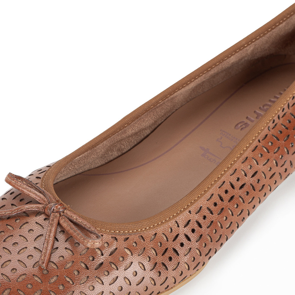 detail Dámské baleríny TAMARIS 22116-41-446 hnědá S5