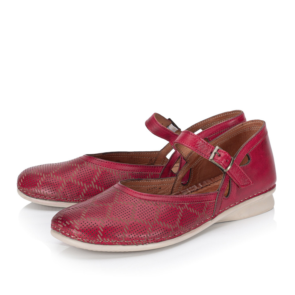 detail Dámské baleríny IBERIUS 5607-497 červená S5