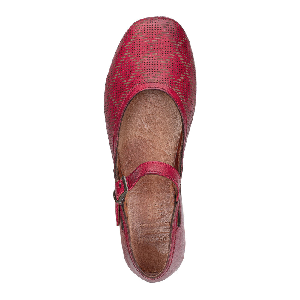 detail Dámské baleríny IBERIUS 5607-497 červená S5