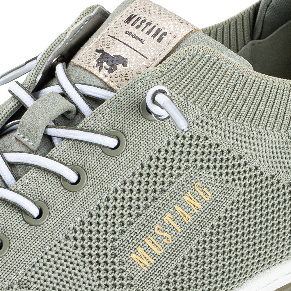 detail Dámské tenisky MUSTANG 1488303-750 zelená S5