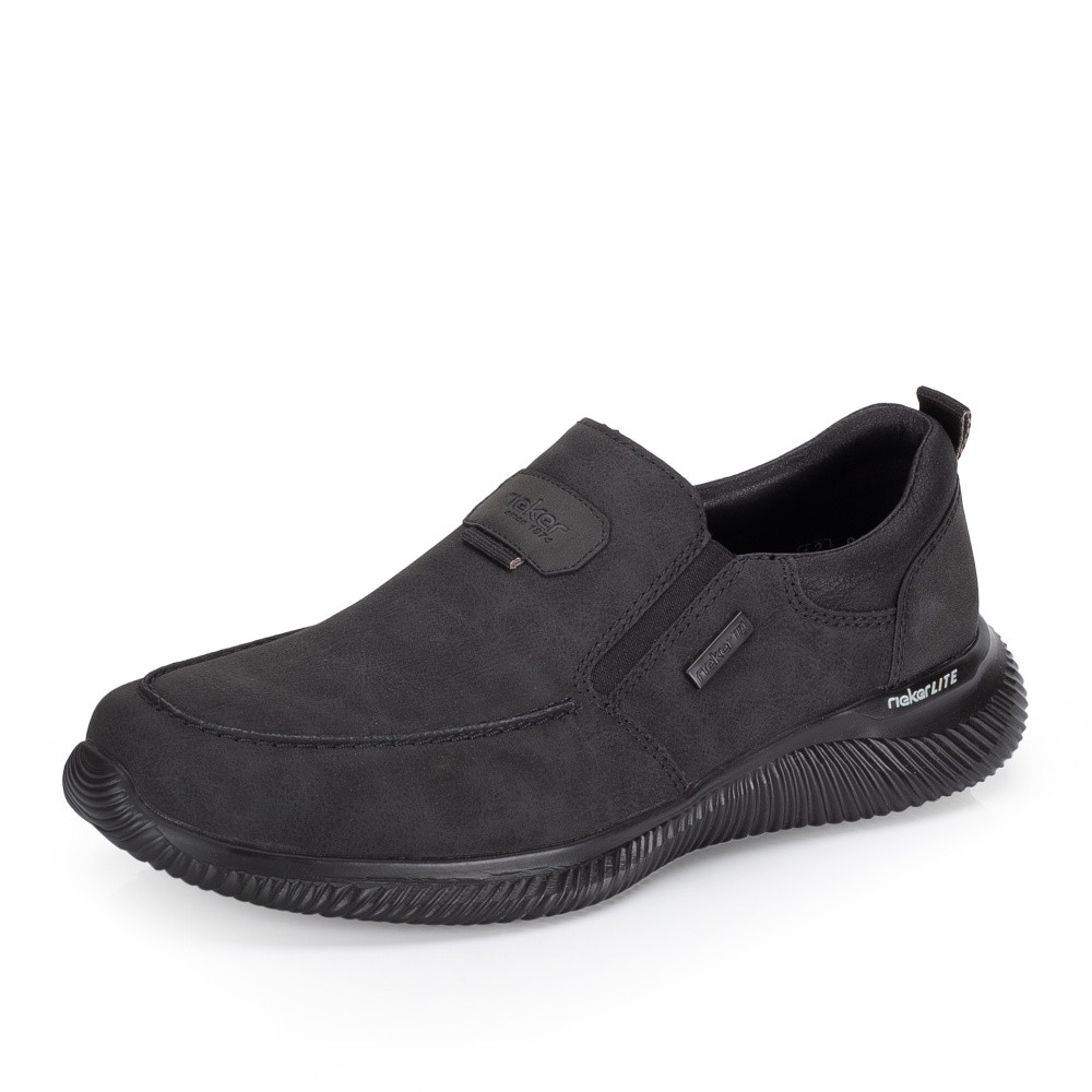 detail Pánské mokasíny RIEKER B7451-00 černá W5