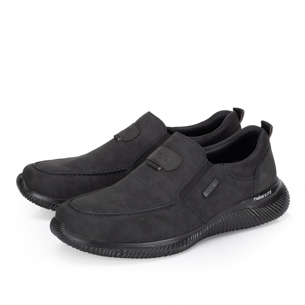 detail Pánské mokasíny RIEKER B7451-00 černá W5