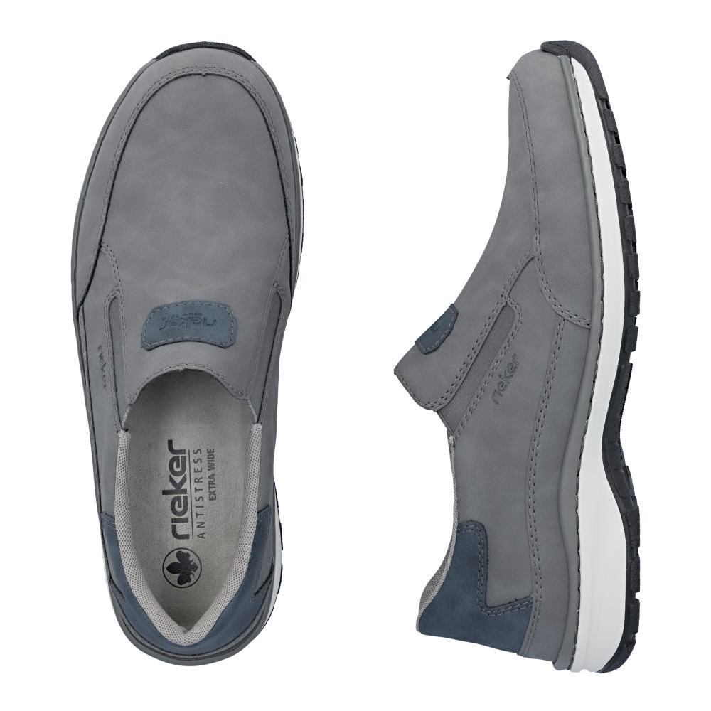 detail Pánské mokasíny RIEKER 03365-42 šedá S6