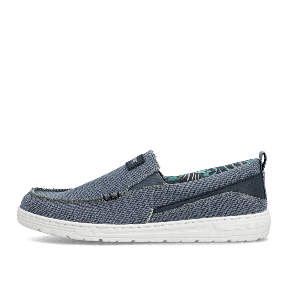 detail Pánské mokasíny RIEKER 08661-12 modrá S6