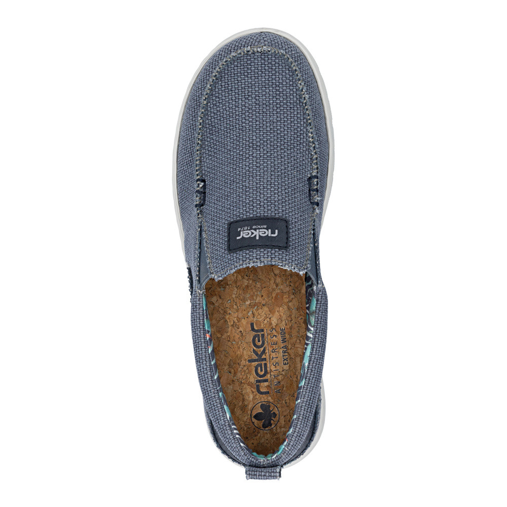 detail Pánské mokasíny RIEKER 08661-12 modrá S6