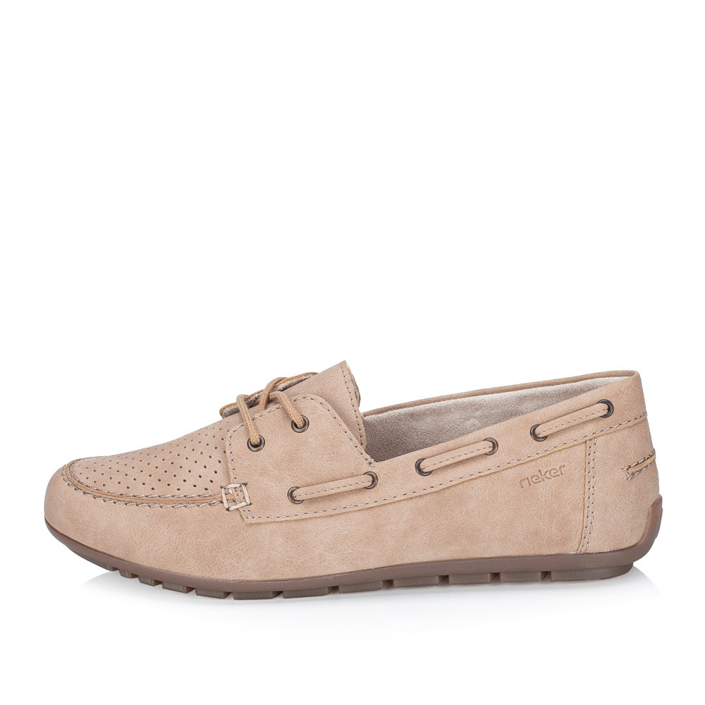 detail Dámské polobotky RIEKER 43800-60 béžová S6