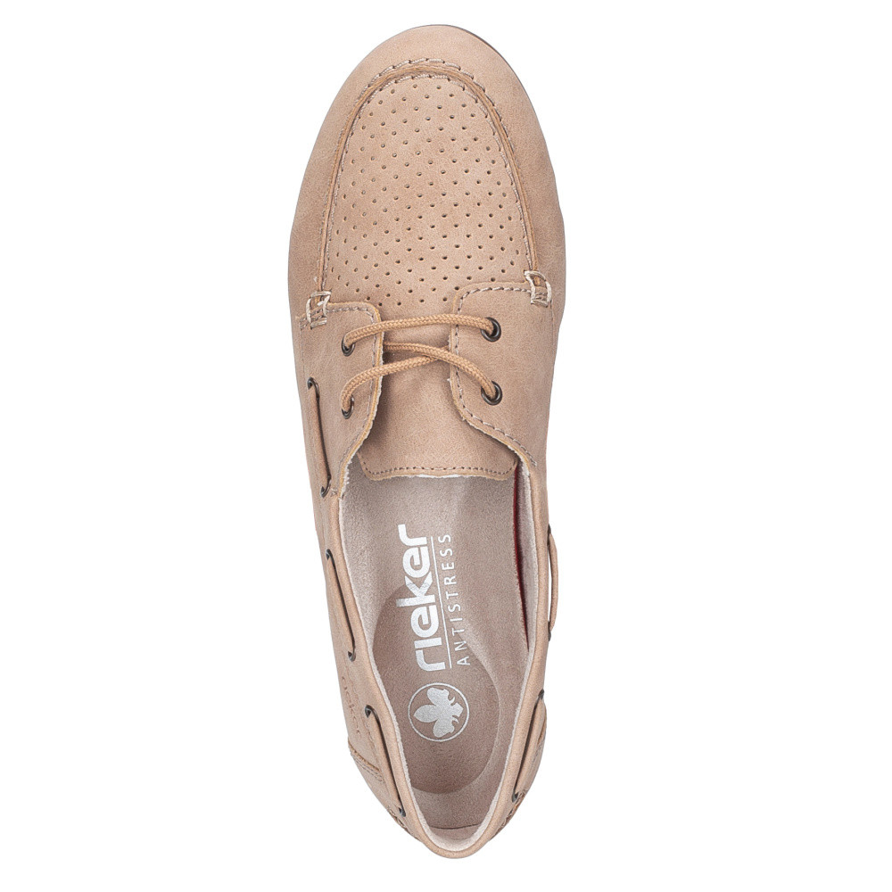 detail Dámské polobotky RIEKER 43800-60 béžová S6