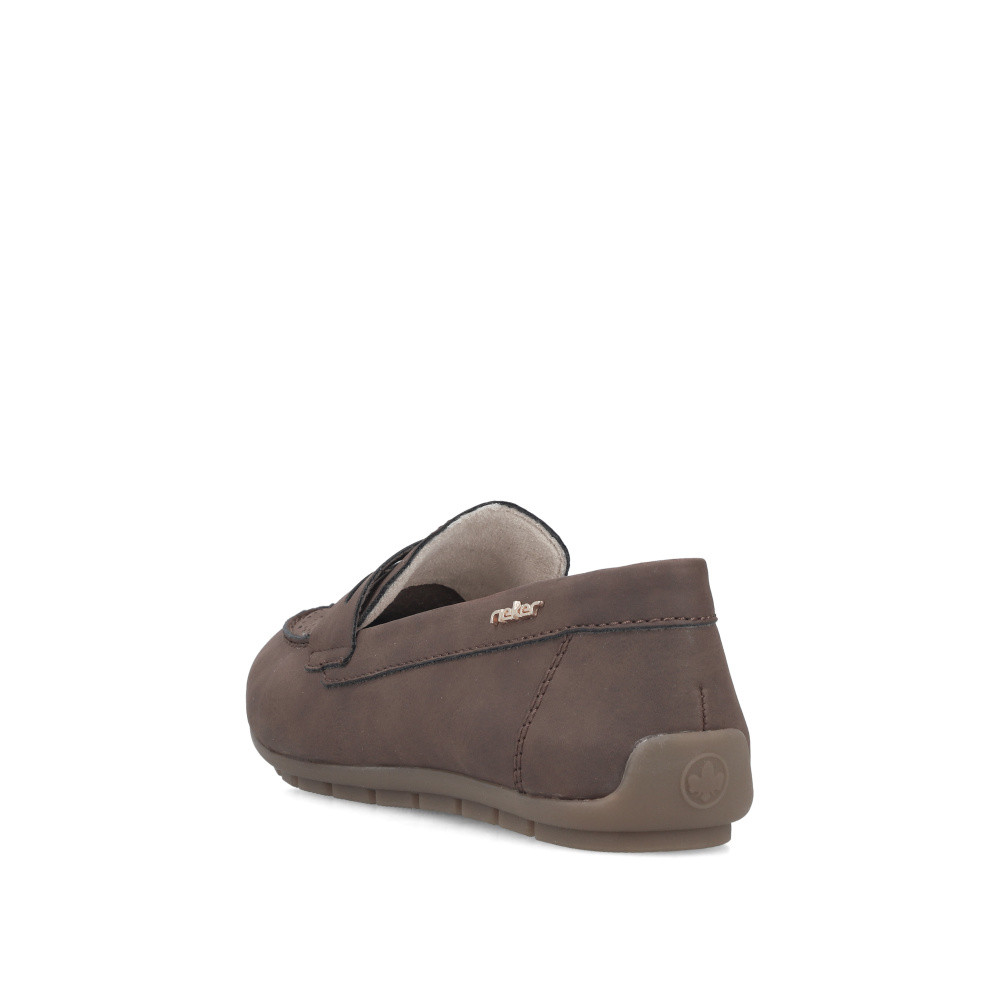 detail Dámské mokasíny RIEKER 43862-24 hnědá S6
