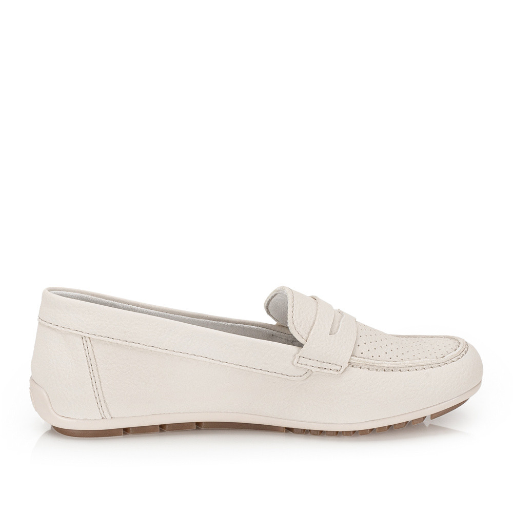 detail Dámské mokasíny RIEKER 43862-80 bílá S6