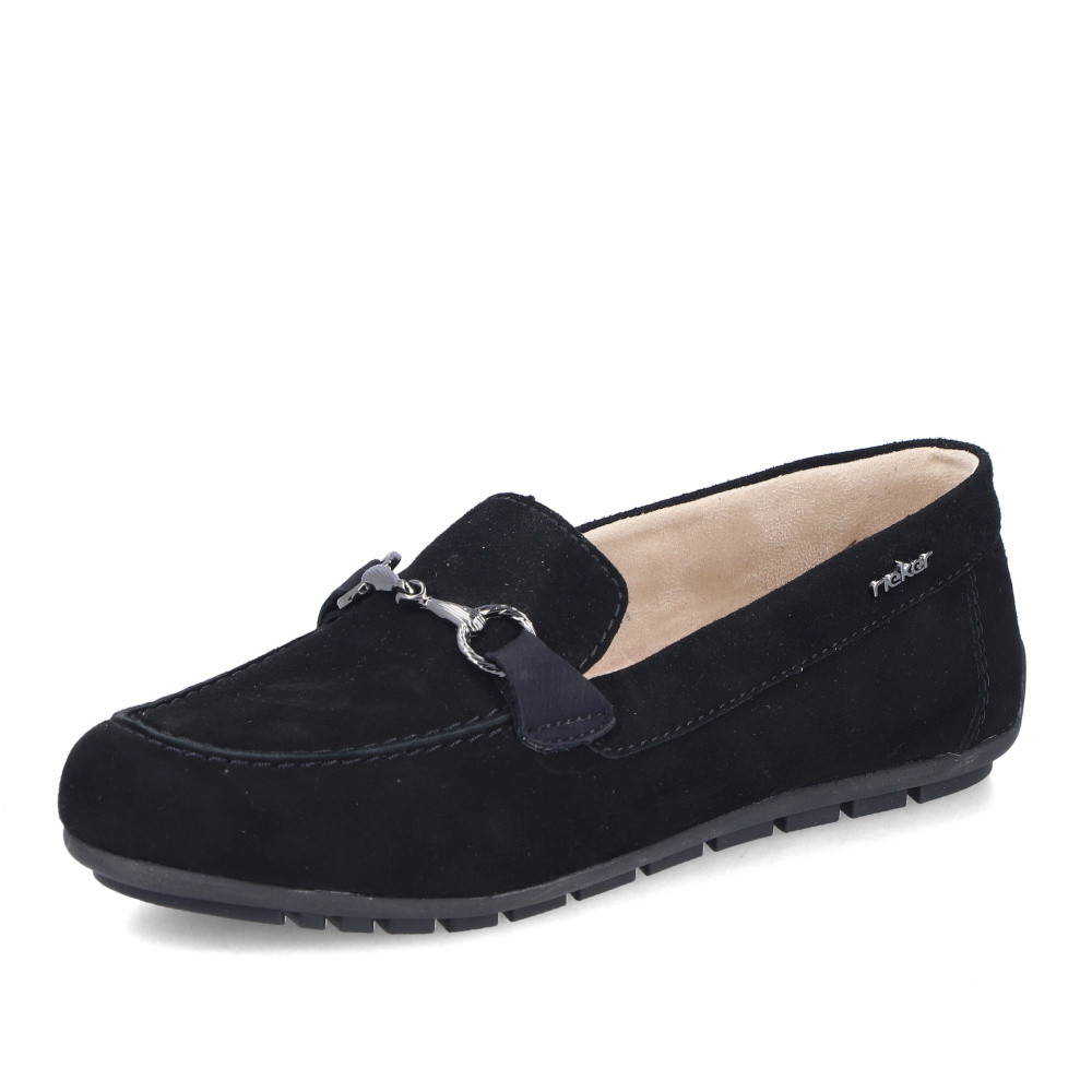 detail Dámské mokasíny RIEKER 43863-00 černá S6