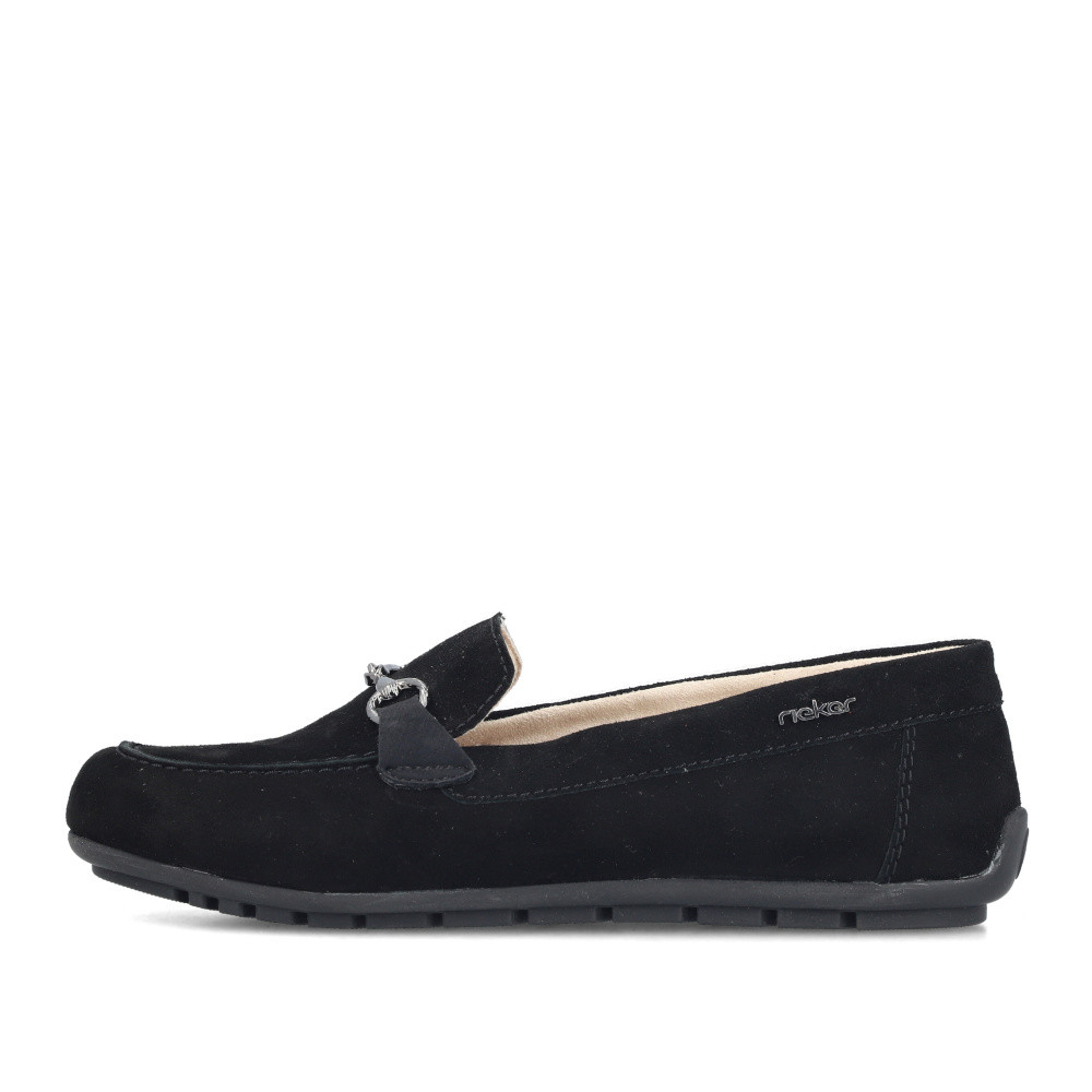 detail Dámské mokasíny RIEKER 43863-00 černá S6