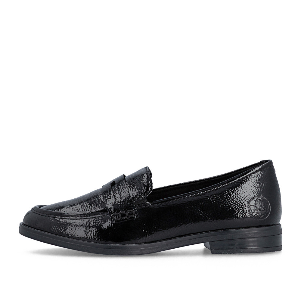 detail Dámské mokasíny RIEKER 46254-00 černá S6