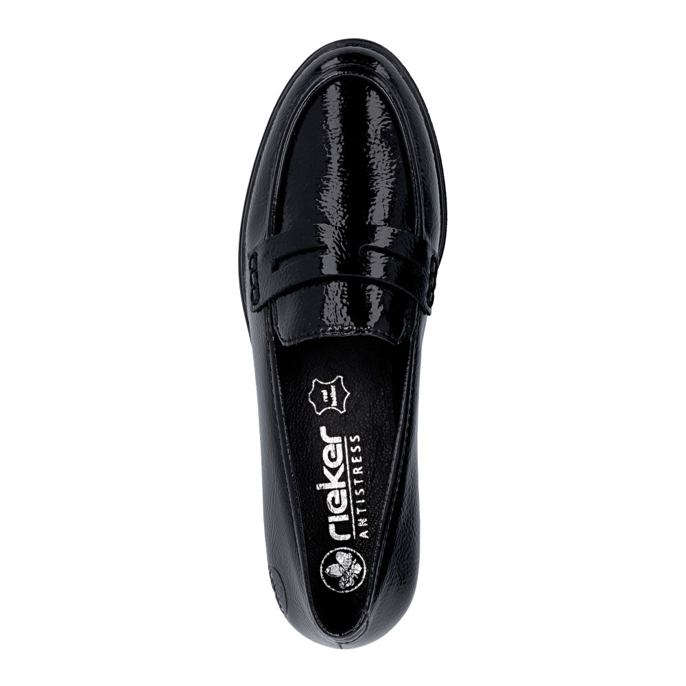 detail Dámské mokasíny RIEKER 46254-00 černá S6