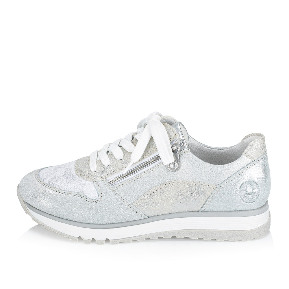 detail Dámské tenisky RIEKER 49003-91 stříbrná S6