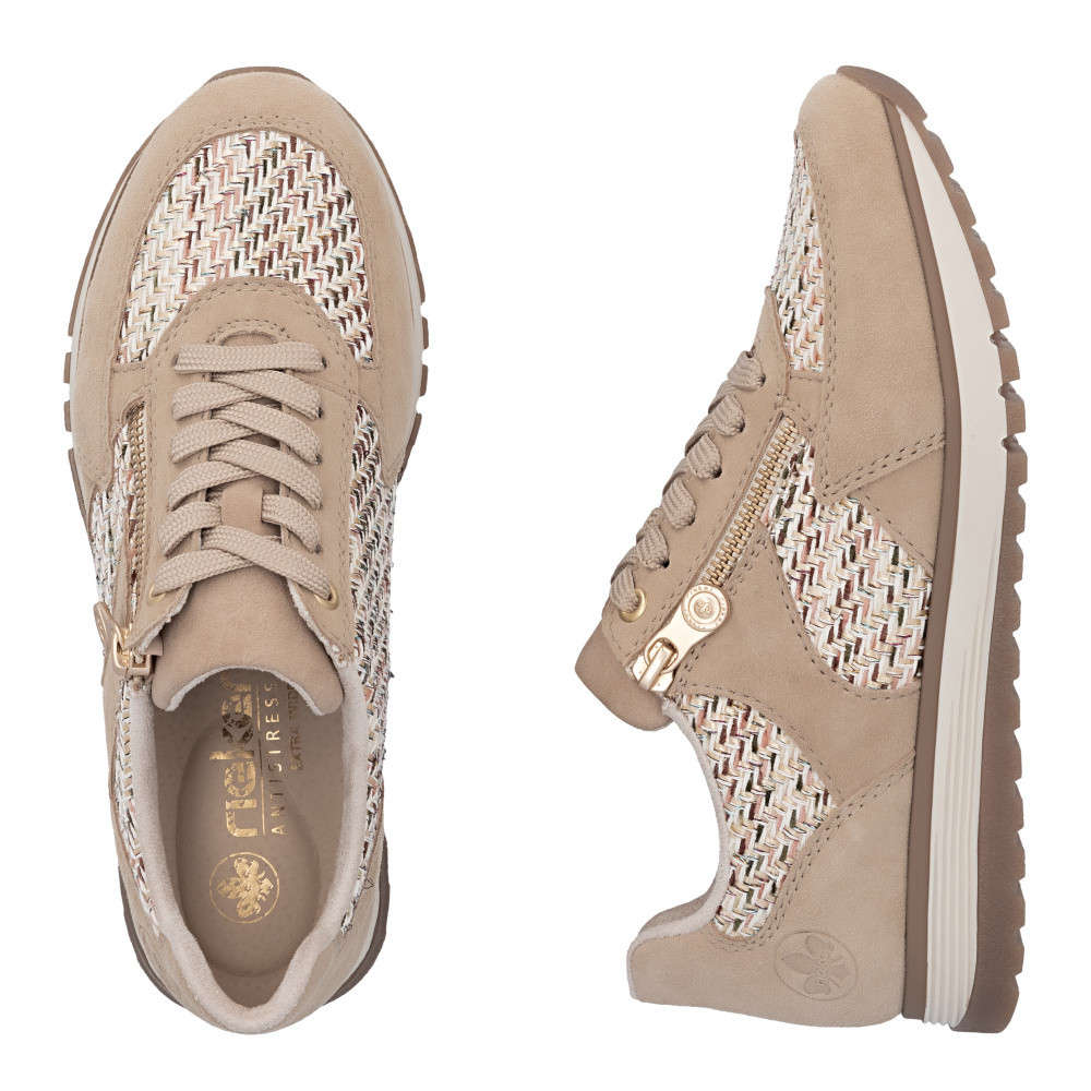 detail Dámské tenisky RIEKER 49010-62 béžová S6