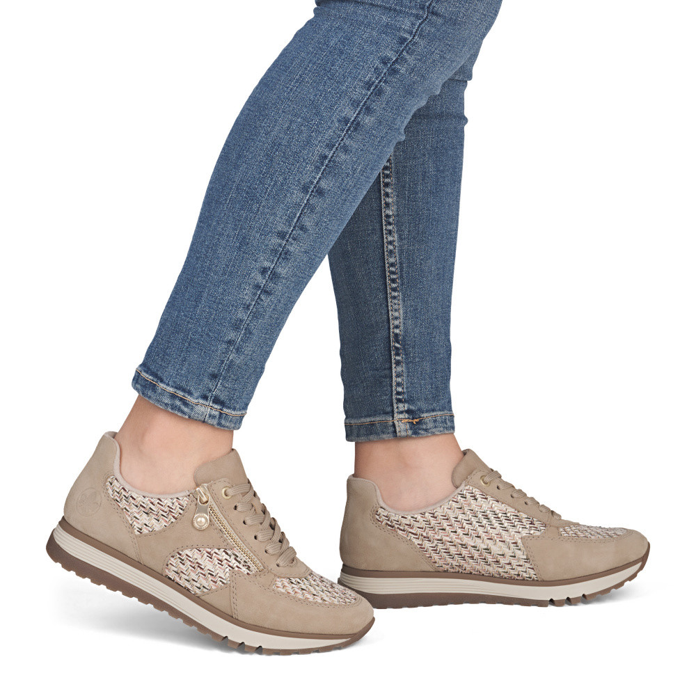 detail Dámské tenisky RIEKER 49010-62 béžová S6